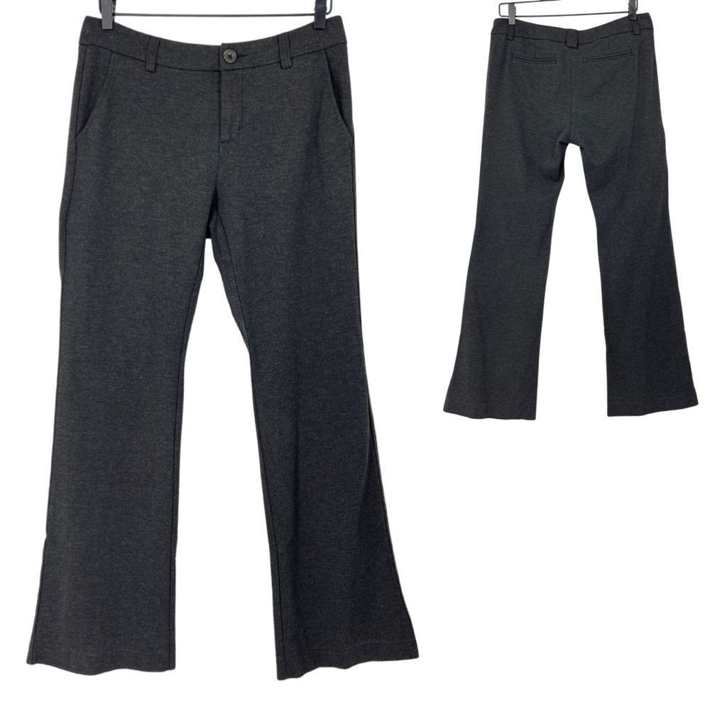 CAbi Dark Gray Flat Front Trousers | Size 10 | Career Wear | Office Pants